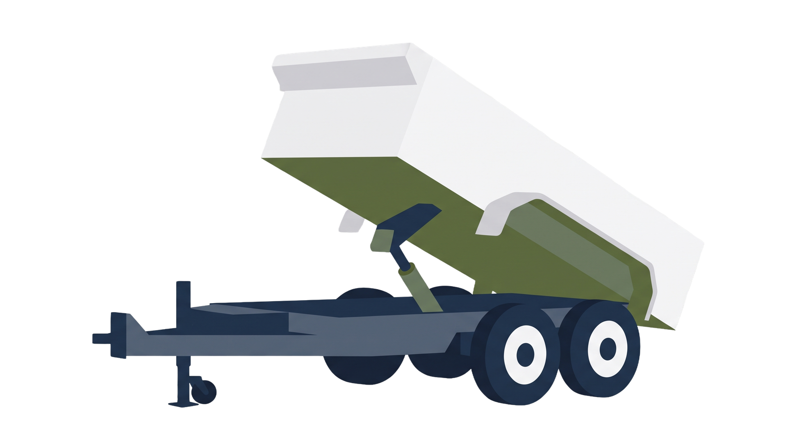 A-Z dump trailer available to rent