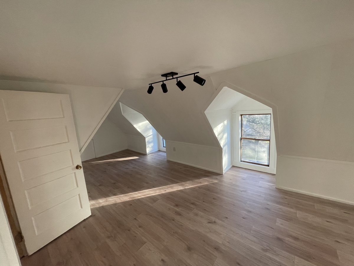 New flooring installation in a finished room